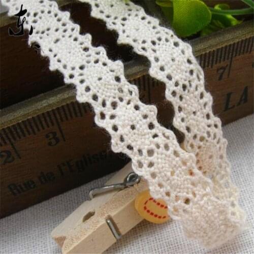1cm cotton lace ribbon handmade craft dress garments accessories CX84