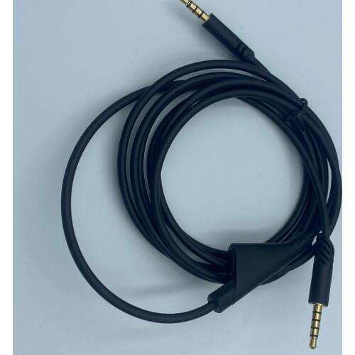 100pcs Audio Earphone Cable with Volume Control for Logitech A10 A40 G233 Gaming Headset wired headphones Audio Cable