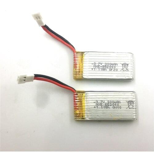 2PCS/Lot 3.7V 300mAh Lipo Battery for XK K100 RC Helicopter Spare Parts Accessories
