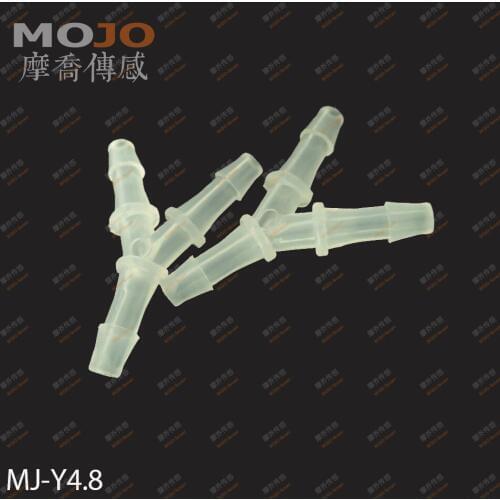 2020 Free shipping!(100pcs/Lots) MJ-Y4.8 3/16" PP Three way connectors 4.8mm Y type pipe fitting