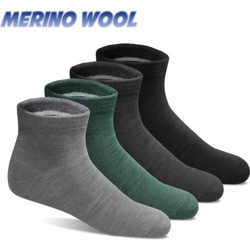 50% Merino Wool Socks Thin Mens Hiking Outdoor Socks Sports Socks Men Quick-dry Lightweight Odor Resistance Euro Size 39-42