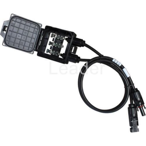 50 pcs/lot 3 Way PV Junction Box Solar JB for Solar Module System, with IP67 Conenctor and 4mm2 PV Cable