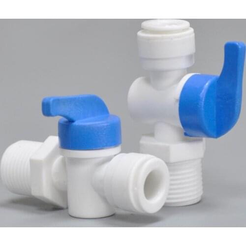 5 Pcs Water Purifier Accessories Connector 1/2 Male Thread to 3/8 quick Connection Water Inlet Ball Valve