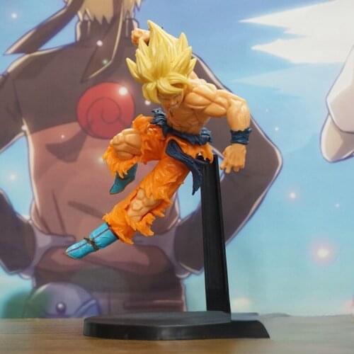 Bandai Dragon Ball Saiyan 23cm Battle Damaged Battle Goku Doll Special Edition Boxed Figure Decoration Super Actionable Figure
