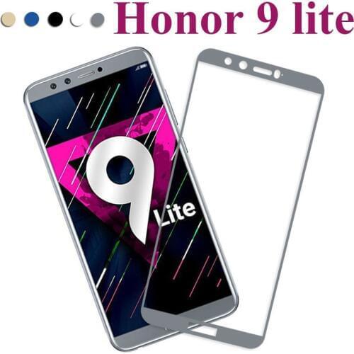 Honor 9 lite case glass for honor 9 light screen protector Full cover on the for huawei honor 9 lite 9lite 9light honer 9 glas