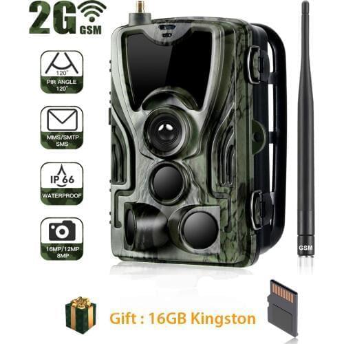 Suntekcam HC-801M 2G Hunting Camera Trail Camera SMS/MMS Photo Traps Wild hunter game guard ghost deer feed free shipping GIFT