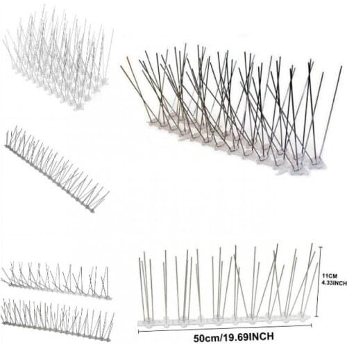Hot Sale Plastic Repeller Bird and Pigeon Spikes Deterrent Anti Bird Stainless Steel Spike Strip Bird Scarer Repeller for Pigeon
