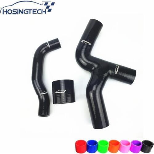 HOSINGTECH-for Impreza WRX / STi GDB silicone intercooler pipe hose kit black
