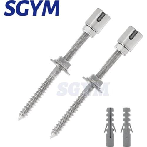 2 piece Stainless steel ladder for climbing plants cross clamp professional wall holder for 3mm