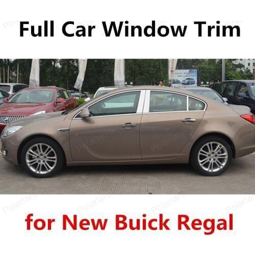 Best selling For new Buick Regal Stainless Steel decorative full Window Trim Car Styling Accessory with column