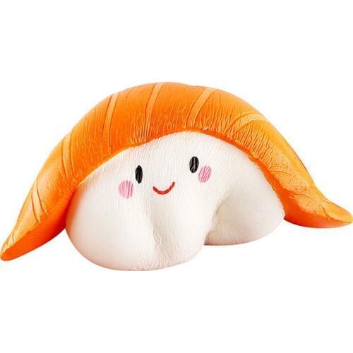 New Antistress Jumbo Squishy Stress Relief Super Cute Slow Rising Squishy Jumbo Salmon Sushi Fruit Bread Mini Squeeze Toy Decor
