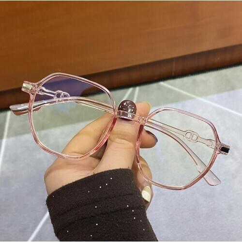 Black Computer Glasses Frame Women Men Anti Blue Light Blocking Eyeglasses Fake Square Eyeglass Classic Optical Eyewear