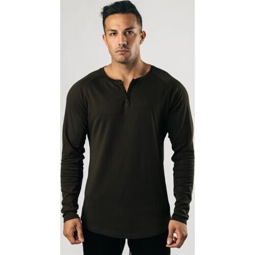 Autumn Running t shirt Men New Fashion Mens Gym Clothing Fitness T-shirt homme Silm Fit Long Sleeve T shirt Male Sports Tshirt