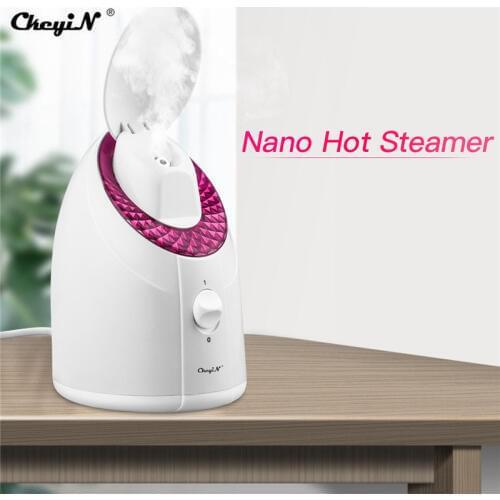 CkeyiN Nano Face Steamer Vapour Ion Facial Steamer Skin Face Care Sprayer Humidifier Moisturizer Beauty Aroma Herbal Steaming