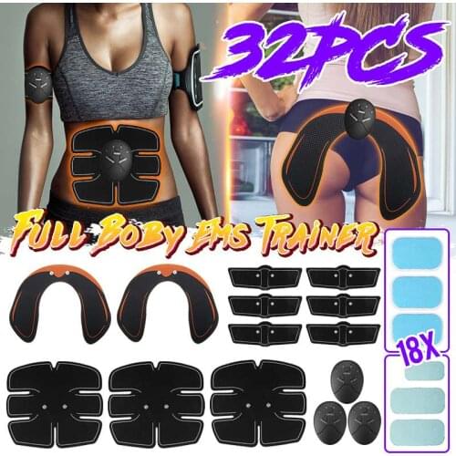 Muscle Stimulator Abdominal Belt EMS Muscle Stimulation Hip Trainer Electric Sport Equiment Bodybuilding ABS Fitness Equipment