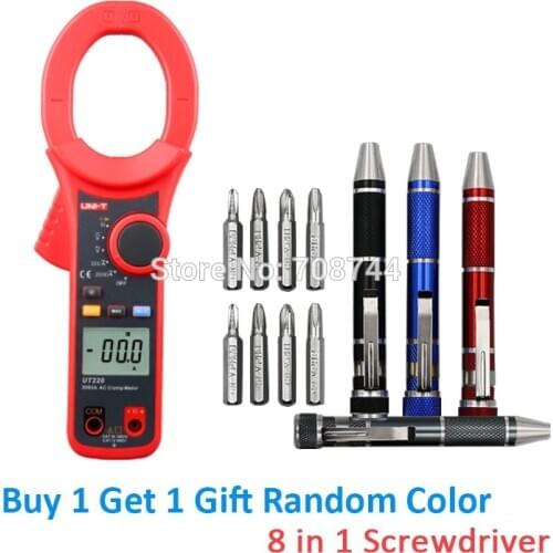 Professional UNI-T UT220 2000A Auto Range Data Hold LCD Backlight Digital Clamp Meters Multitester