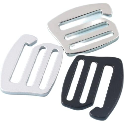 Adjuster G Buckle Black G shape Release Belt Buckle 25mm G Hooks Strap Buckle Adjuster Slider Swimwear Fastener