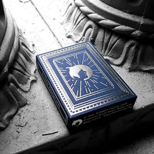 Blue Bomber Deck Playing Cards Poker Size Magic Matrix Custom Limited New Sealed Magic Tricks