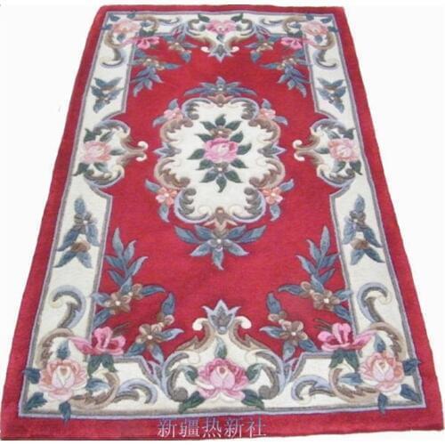 The anniversary special offer Xinjiang Hotan handmade pure wool carpet products alone Y-38 90CM*150CM