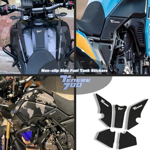 Tenere700 Motorcycle Tank Pad Protector Sticker Decal Gas Knee Grip Tank Traction Pad Side 3M FOR YAMAHA Tenere 700 T700 XTZ 700