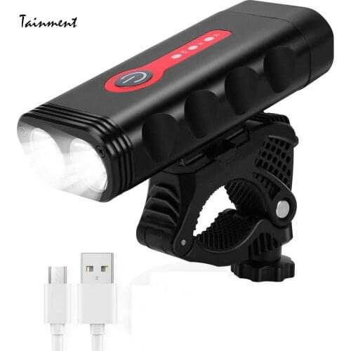 Upgrade 1800 Lumens Bicycle Light USB Rechargeable Bike Headlight 5 Modes Safety MTB Cycling Torch Can Be Used As a Flashlight