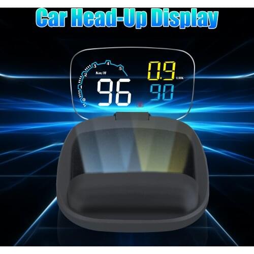 HUD Head-up Display OBD2 Smart Car System Auto Electronics Projector Speedometer Temperature Alarm On the Car Windshield