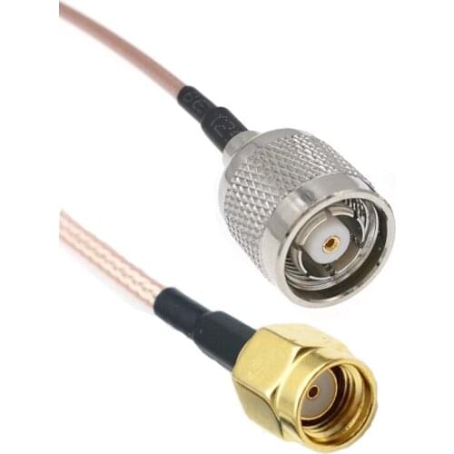 RP-TNC Male To RP-SMA Male RG316 8" 20CM RF Pigtail Jumper Cable