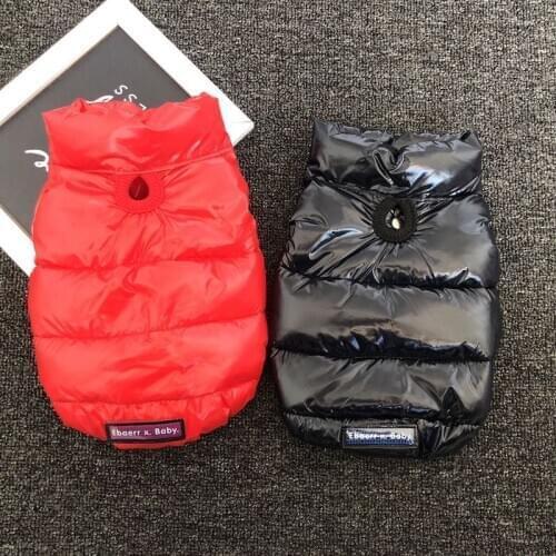 Winter Dog Coat Jacket Black Red S-XXL Pet Outfit Pomeranian Bichon Frise Poodle Schnauzer Dog Clothes Pet Clothing Warm Outfit