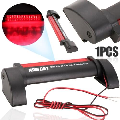 1pc Red Universal 12V 14LEDs Car 3rd Third Brake Rear Tail Light High Mount Universal For Car Auto