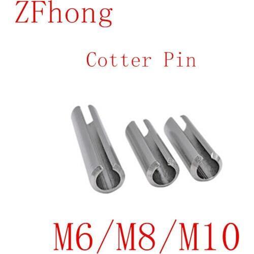 10pcs m6 m8 GB879 Spring-Type Straight Pins 304 Stainless Steel Spring Elastic Cylindrical Cotter Pin Dowel