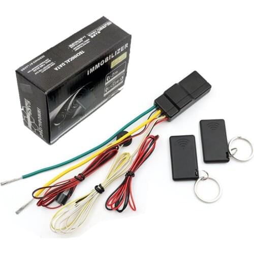 12V wireless car alarm system engine anti-theft/anti-robbing intelligent circuit cut 2.4G car engine lock immobilizer