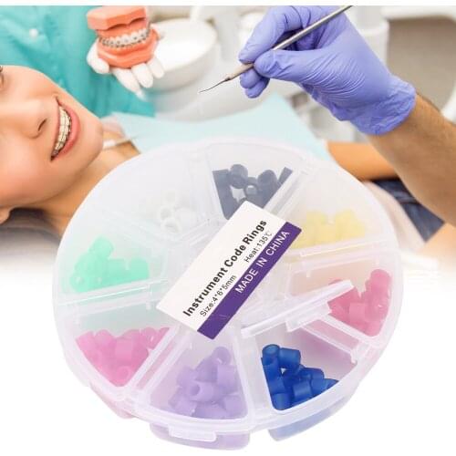 160pcs Dental Color Code Rings Autoclavable Disinfection Orthodontic Accessory