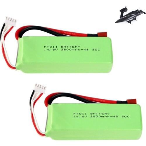 2PCS/lot 14.8V 2800mah Lipo battery for FT010 FT011 RC boat Helicopter Airplanes Car Quadcopter parts 14.8V 4S 803496 RC Battery