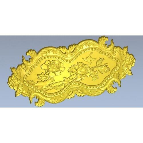 3d model relief for cnc in STL file format Rose_3