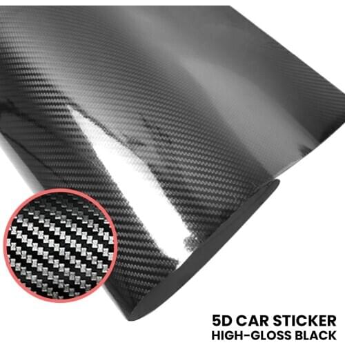 6D Glossy Carbon Fiber Vinyl Car Wrap Film Sheet For Car Sticker Laptop Skin Motorcycle Wrapping