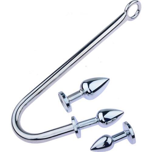 Stainless Steel Anal Hook Butt Plug Anus Dilator Stimulator Ass Anal Plug Sex Toys For Woman Men G Spot Erotic Adult Buttplug