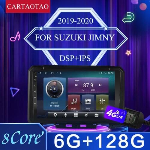 2din for Suzuki Jimny JB64 2019 2020 android 10 car radio video Multimedia player Navigation GPS CarPlay 4G WIFI DSP DIN NO DVD