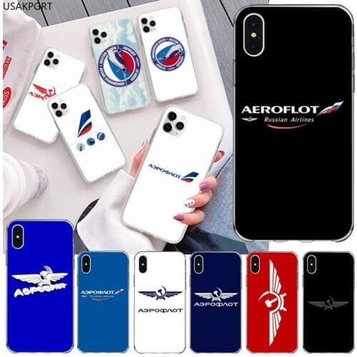 Aeroflot Aviation Russe Phone Case for iphone 12 pro max 11 pro XS MAX 8 7 6 6S Plus X 5S SE 2020 XR cover