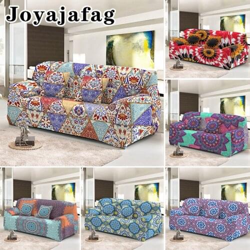 Bohemia Design Elastic Sofa Cover 1 2 3 4 Seater For Living Room Washable Dust Proof Stretch All-cover Slipcover Drop Shipping
