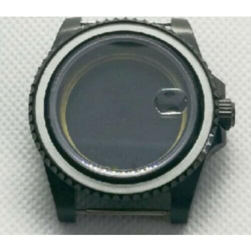 40mm PVD Watch Case fit NH35A NH36A MIYOTA 8215 821A 8205 Seeing/Solid Glass Back