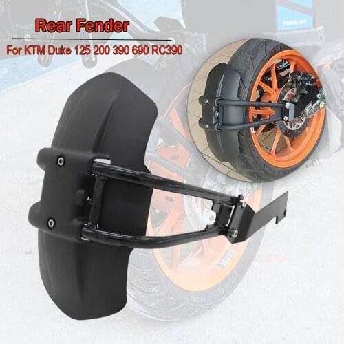 For Duke 125 200 390 690 RC390 Motorcycle Accessories Rear Fender Mudguard flap Mud Hugger Guard For Duke390 Duke690 Duke125