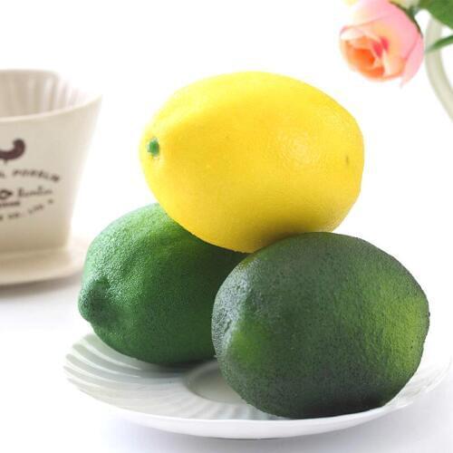 DCM Artificial Fruit Foam Lemon Cheap Fruit for Home Decoration Simulation Orange Ornament Craft Food Photography Props