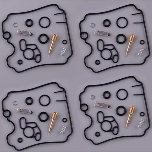 4 Sets Motorcycle Carburetor Repair Floating Needle Mixture Kit fit for Yamaha FZR 1000 Genesis Exup 3LE TDM 850 4TX H 3VD N 4CM