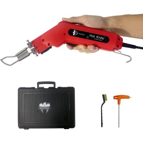 KS EAGLE 80W Electric Hot Knife Non-Woven Fabric Rope Curtain Cutter Heat Cutting Tool And Hot Melt Sealing Synthetic Fabrics