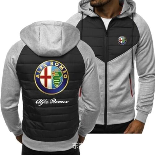 2021new Men for ALFA ROMEO Print Spring Autumn Mens Jacket Casual Sweatshirt Long Sleeve Mens zipper Jacket Man Hoody