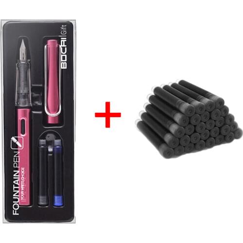 School High quality fountain pen set Replaceable ink case writing School office supplies stationery school supplies gel pen