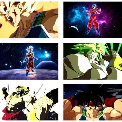 Japanese Anime Dragon Ball Goku Super Saiyan Poster Canvas Painting Mural Child Bedroom Living Room Home Wall Decoration