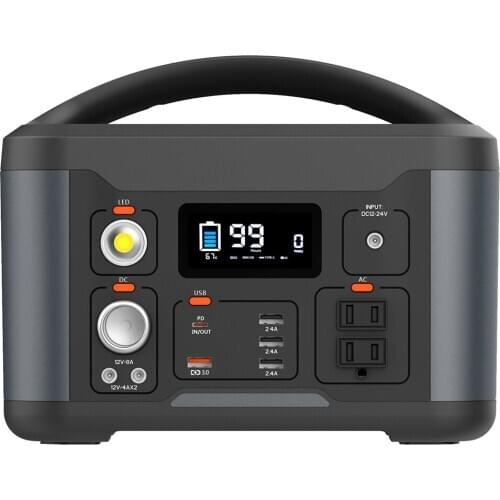 Portable Power Bank Home And Car Power Station Solar Charging 12V/24V Power Generator Auto Starting Device 540WH 500W