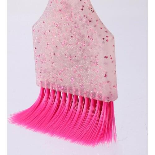 Professional Soft Fibre Glitter Tint Dye Hair Brush Hairdressing Pro Salon Tools Bleach Comb Salon Accessories for Hair Coloring
