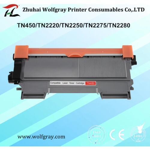 Compatible toner cartridge for brother TN-450 TN450 TN2220 TN2250 TN2275 TN2280 MFC-7360/7362/7460/7470/7860/7290 DCP-7055/7060